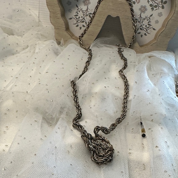 Jewelry - Tarnished sterling Silver rope chain Necklace